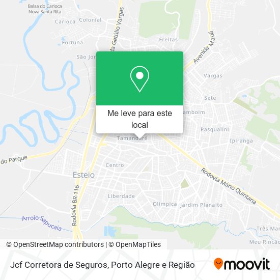 Jcf Corretora de Seguros mapa