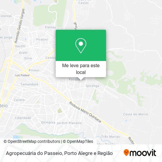 Agropecuária do Passeio mapa