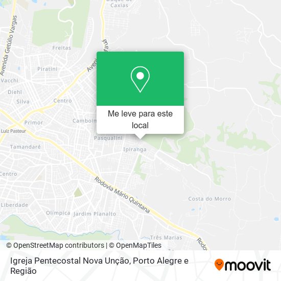 Igreja Pentecostal Nova Unção mapa