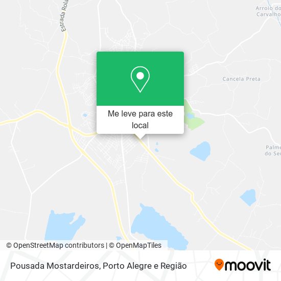 Pousada Mostardeiros mapa