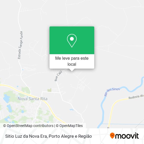 Sítio Luz da Nova Era mapa