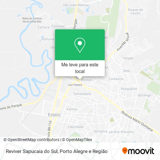 Reviver Sapucaia do Sul mapa