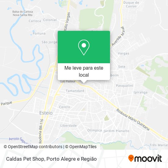 Caldas Pet Shop mapa