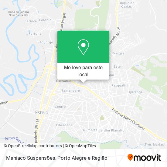 Maníaco Suspensões mapa