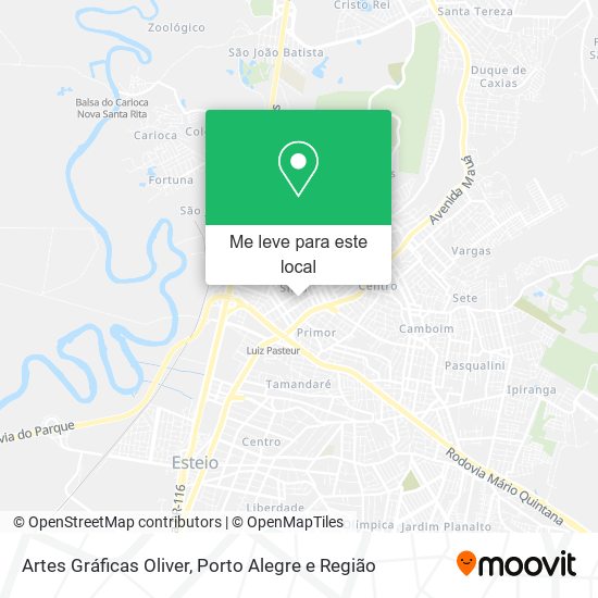 Artes Gráficas Oliver mapa