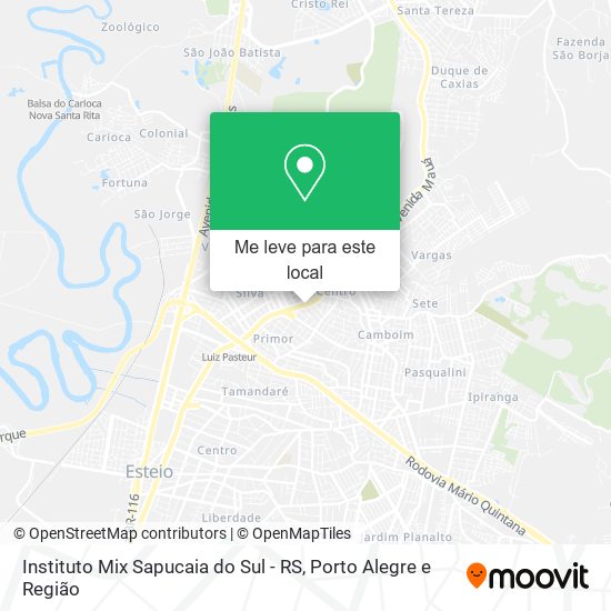 Instituto Mix Sapucaia do Sul - RS mapa