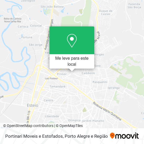 Portinari Moveis e Estofados mapa