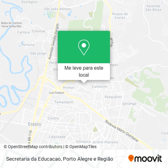 Secretaria da Educacao mapa