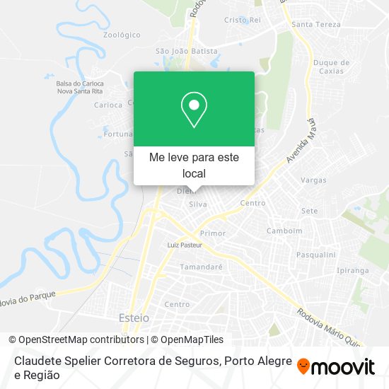 Claudete Spelier Corretora de Seguros mapa