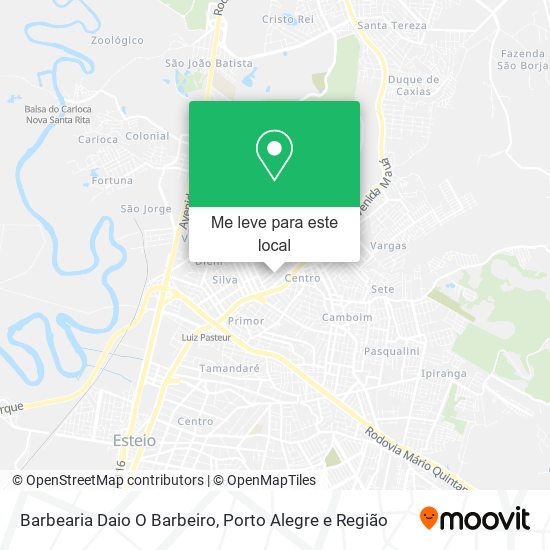 Barbearia Daio O Barbeiro mapa