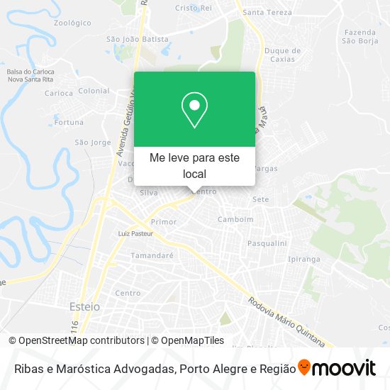 Ribas e Maróstica Advogadas mapa