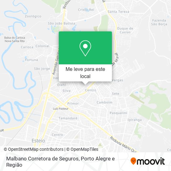 Malbano Corretora de Seguros mapa