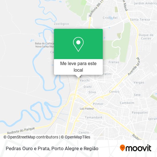 Pedras Ouro e Prata mapa
