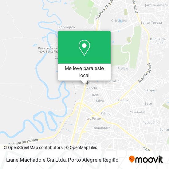 Liane Machado e Cia Ltda mapa