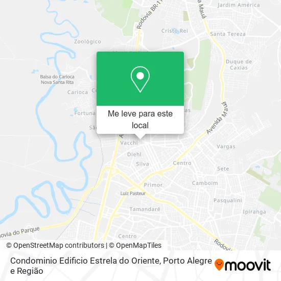 Condominio Edificio Estrela do Oriente mapa