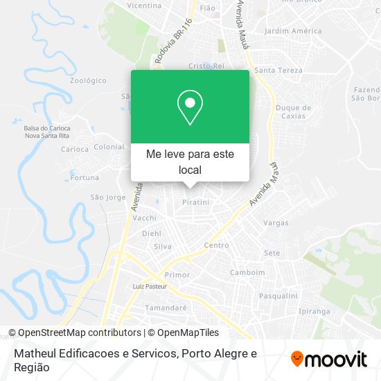 Matheul Edificacoes e Servicos mapa