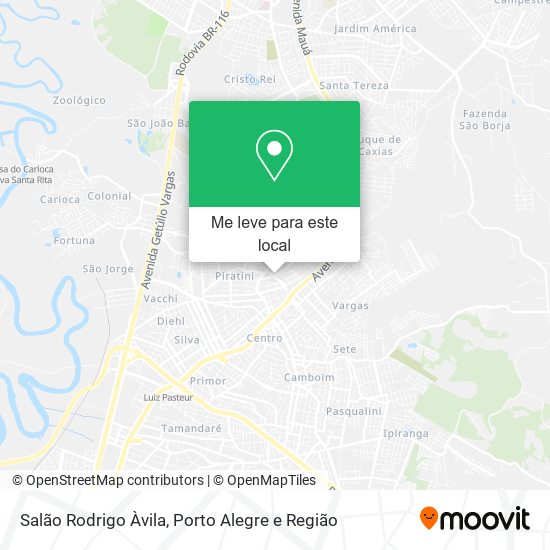 Salão Rodrigo Àvila mapa