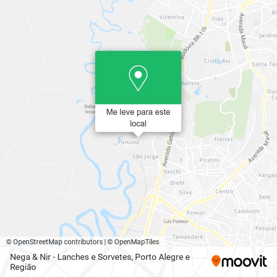 Nega & Nir - Lanches e Sorvetes mapa