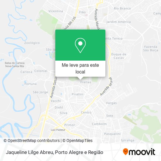 Jaqueline Lilge Abreu mapa