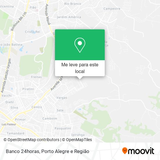 Banco 24horas mapa
