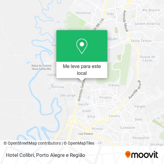 Hotel Colibri mapa