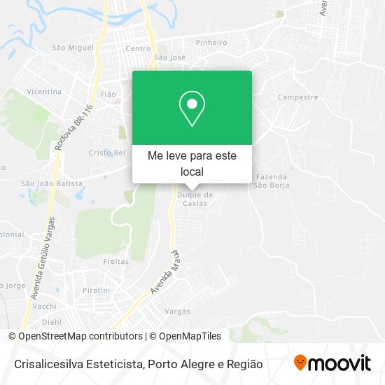 Crisalicesilva Esteticista mapa