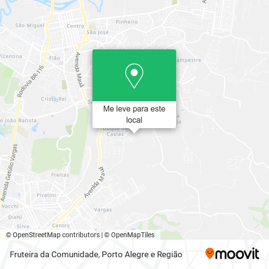 Fruteira da Comunidade mapa