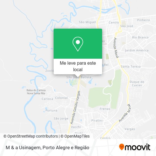 M & a Usinagem mapa