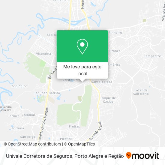 Univale Corretora de Seguros mapa