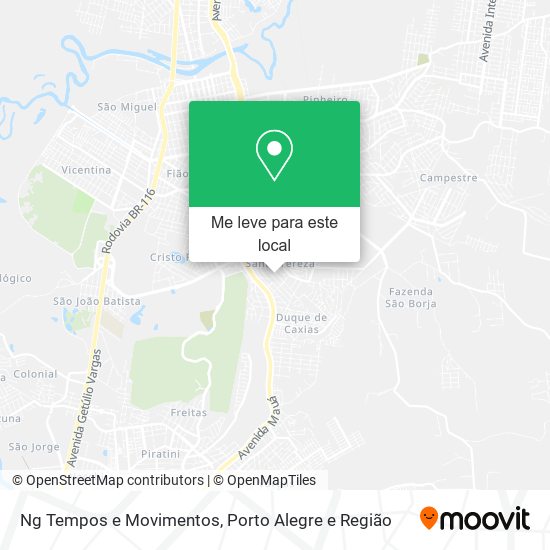 Ng Tempos e Movimentos mapa