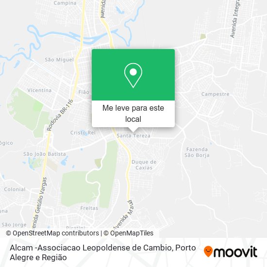 Alcam -Associacao Leopoldense de Cambio mapa
