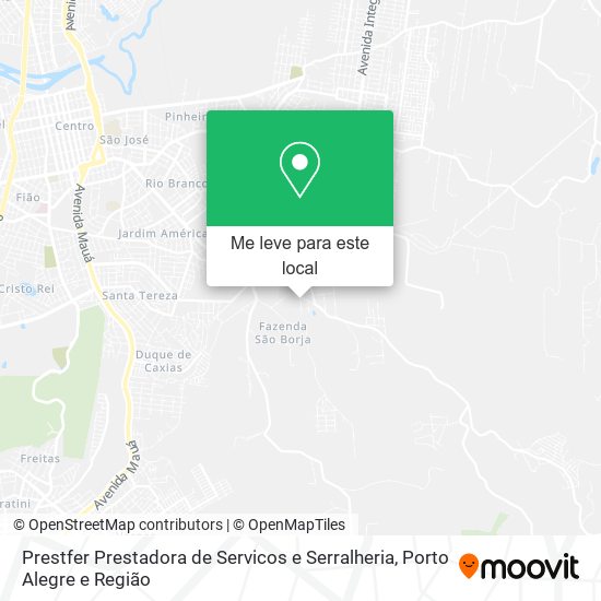 Prestfer Prestadora de Servicos e Serralheria mapa