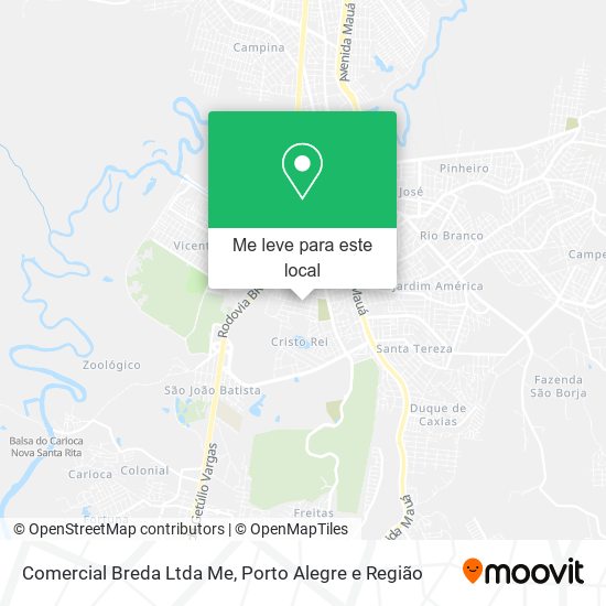 Comercial Breda Ltda Me mapa