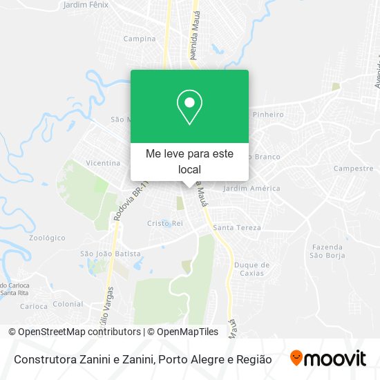 Construtora Zanini e Zanini mapa