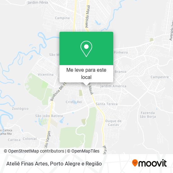 Ateliê Finas Artes mapa