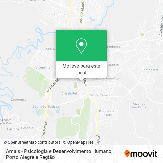 Amais - Psicologia e Desenvolvimento Humano mapa