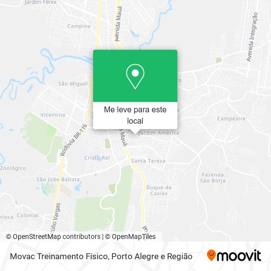 Movac Treinamento Físico mapa