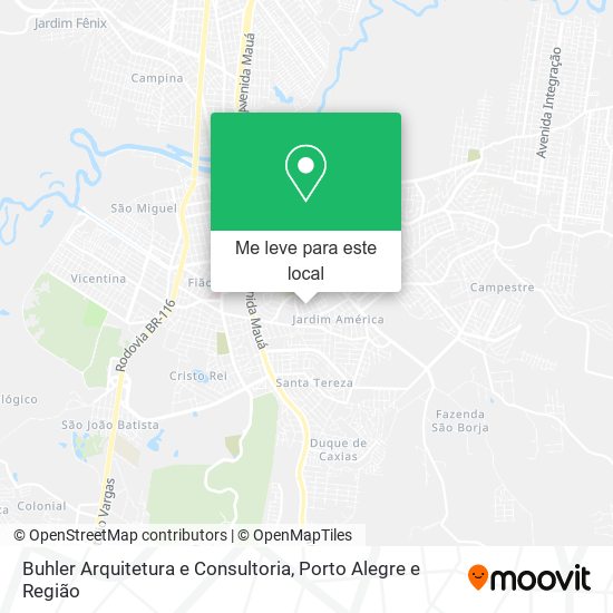 Buhler Arquitetura e Consultoria mapa