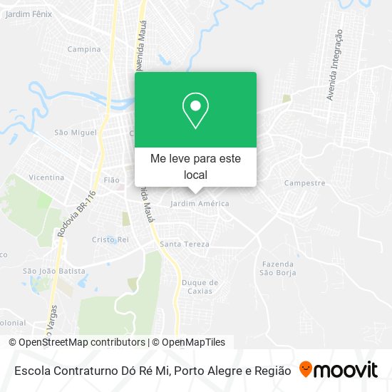 Escola Contraturno Dó Ré Mi mapa