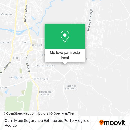 Com Mais Seguranca Extintores mapa