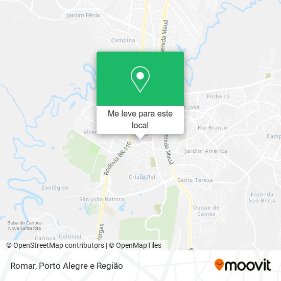 Romar mapa