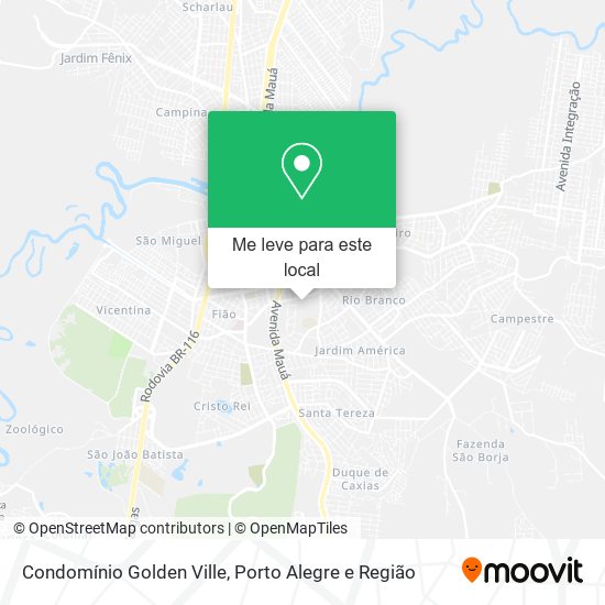 Condomínio Golden Ville mapa