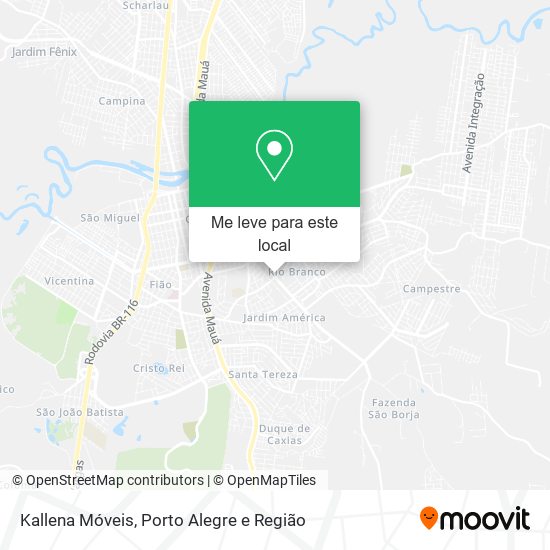 Kallena Móveis mapa