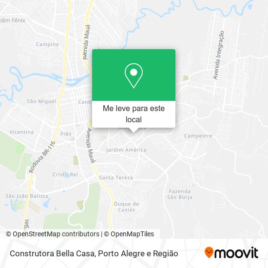 Construtora Bella Casa mapa