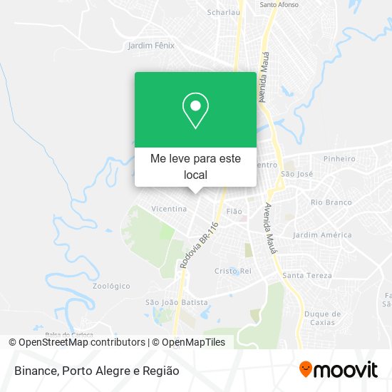 Binance mapa