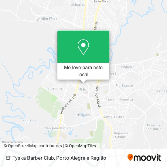 El' Tyska Barber Club mapa