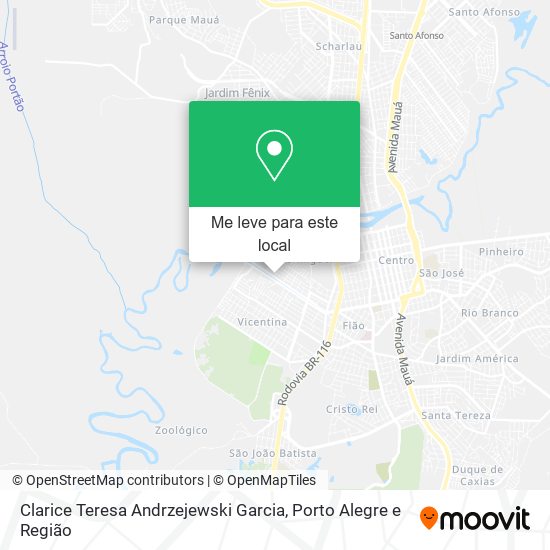 Clarice Teresa Andrzejewski Garcia mapa