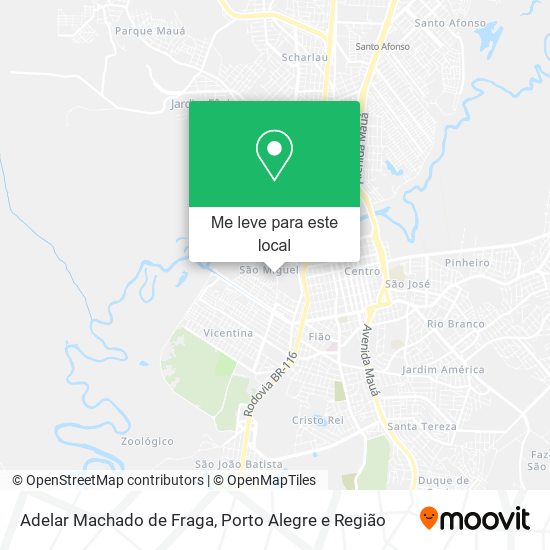 Adelar Machado de Fraga mapa