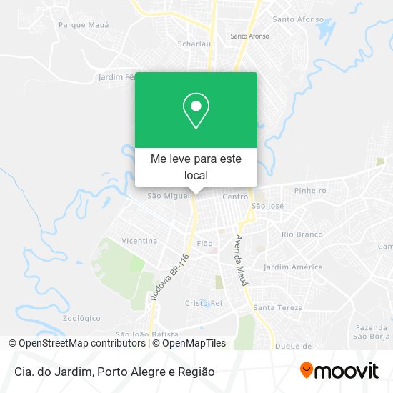 Cia. do Jardim mapa