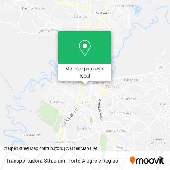 Transportadora Sttadium mapa